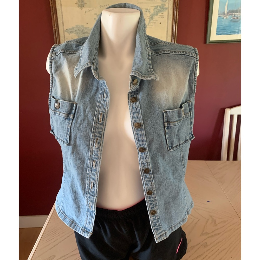 Denim Vest size youth 14